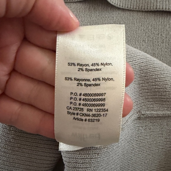 Aritzia Wilfred Soft Gray Knit Off the Shoulder Top - Picture 10 of 10